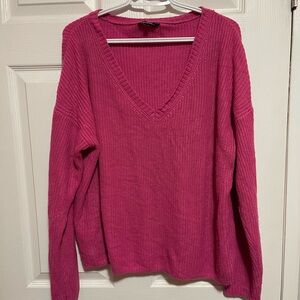 Knit sweater pink size M
